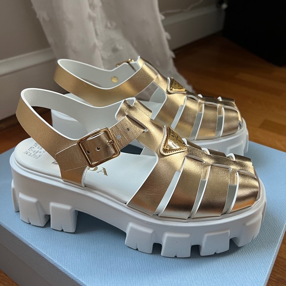 BRAND NEW OUT OF THE BOX PRADA SANDALS - Picture 6 of 7